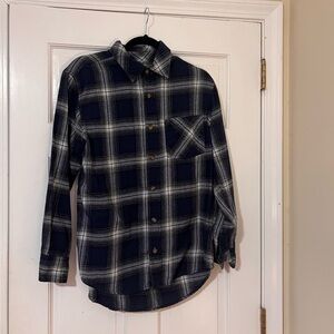 Field & Stream Blue and White Plaid Shirt